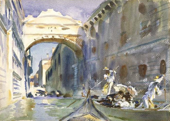 John Singer Sargent The Bridge of Sighs